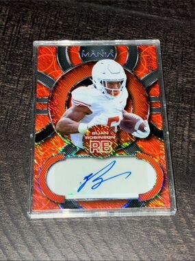 Bijan Robinson Autographed Rookie Card - Orange Holo